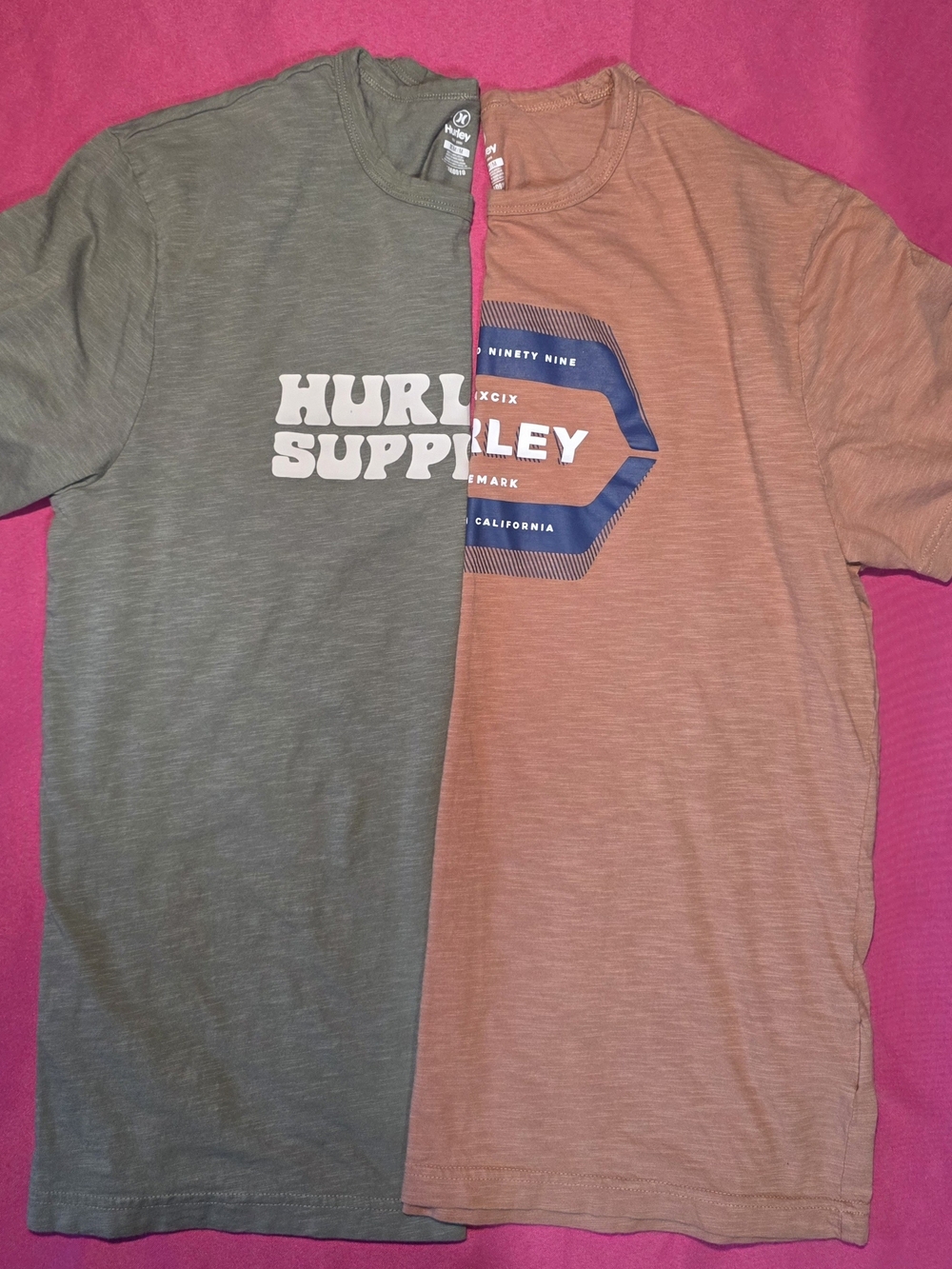 Hurley Supply Men's Short-Sleeve Crew Neck T-Shirt - Olive